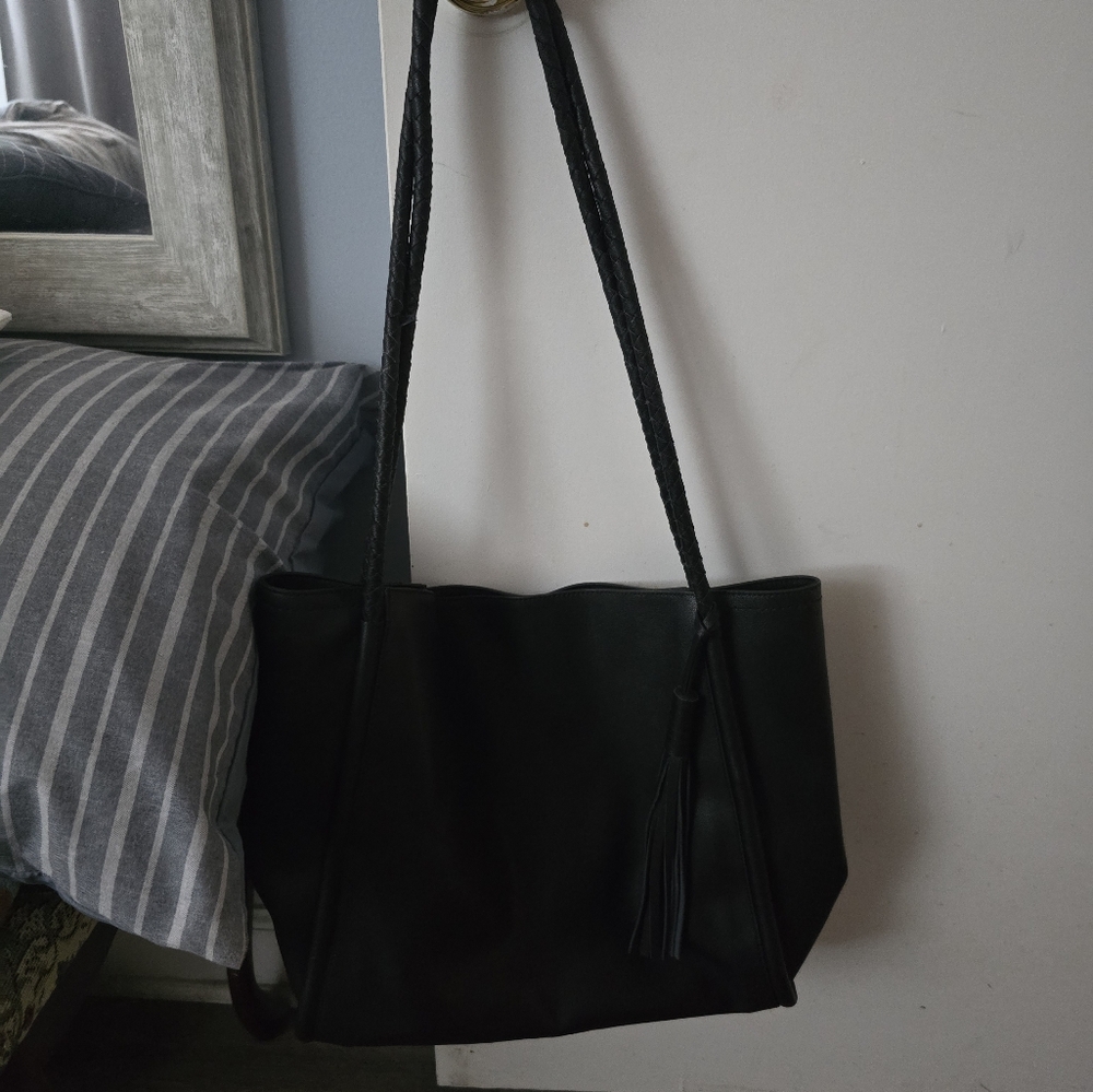 Elegant Black Tote Bag